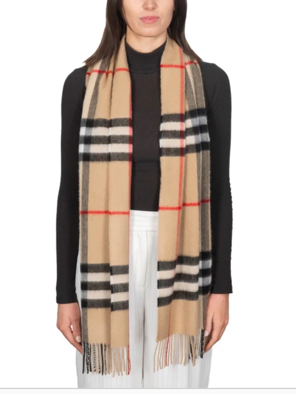 Burberry Check Cashmere Scarf